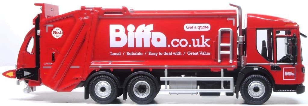 Oxford 76DE001 Biffa Dennis Eagle Olympus Refuse Truck - 1/76 Scale