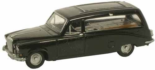 Oxford 76DS002 Daimler DS420 Hearse - Black