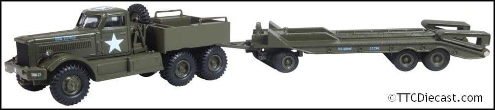Oxford 76DT007 Diamond T Tank Transporter/Trailer US Army 1:76 Scale