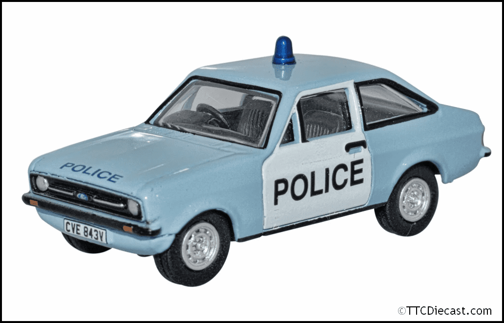 Oxford 76ESC004 Ford Escort Mk2 Police, OO Gauge