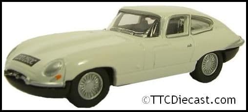 Oxford 76ETYP004 Jaguar E Type Mk1 Coupe - White - 1/76 Scale, OO Gauge