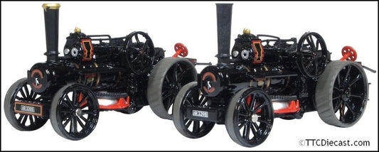 Oxford 76FBB006 Fowler BB1 Ploughing Engine x 2 Master & Mistress 1/76 Scale