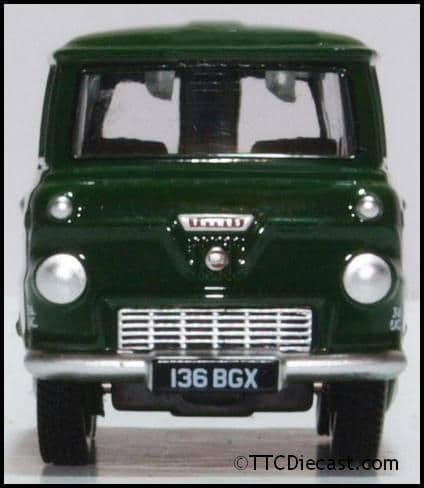 Oxford 76FDE016 Ford 400E Minibus London Fire Brigade (Green)