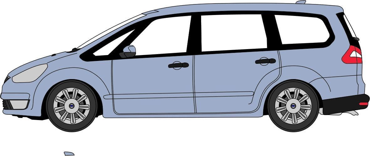 Oxford 76FG001 Ford Galaxy - Ice Blue
