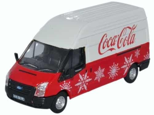 Oxford 76FT030CC Ford Transit LWB High Coca Cola Xmas