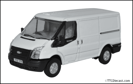 Oxford 76FT036 Ford Transit MkV SWB Low Roof Frozen White, OO Gauge*LAST FEW*