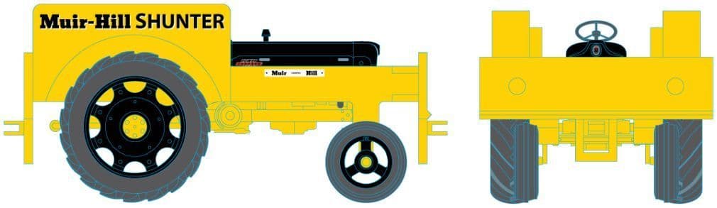 Oxford Rail OR76FTRS002 Fordson Tractor Rail Shunter (Yellow/Black OO Gauge - PRE ORDER £11.95