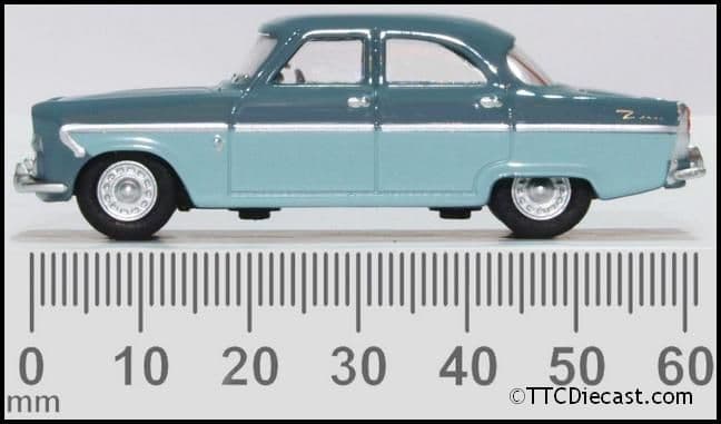Oxford 76FZ001 Ford Zodiac MkII Shark Blue/Pompadour Blue