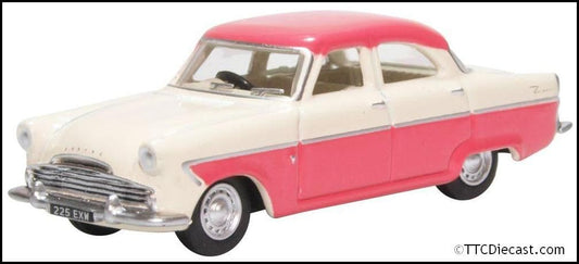 Oxford 76FZ003 Ford Zodiac MkII Ermine White and Pink - 1/76 Scale, OO Gauge