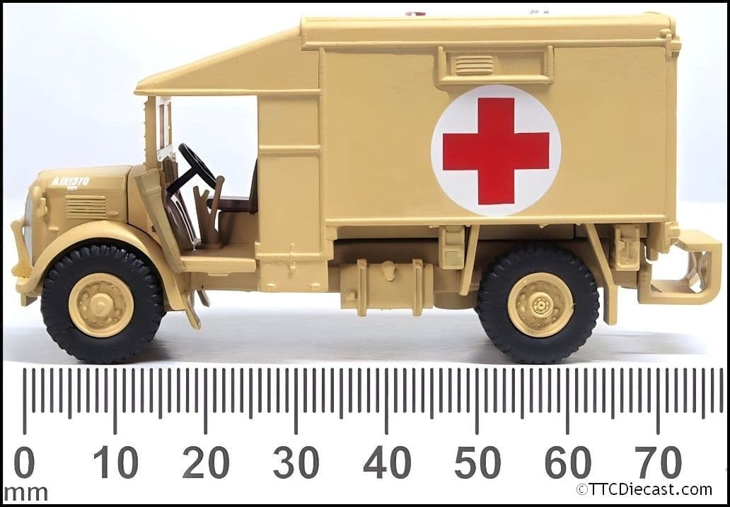 Oxford 76K2001 Austin K2 Ambulane RASC Katy Western Desert 1/76 Scale