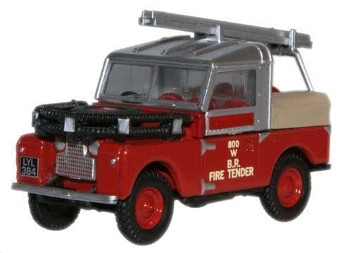 Oxford 76LAN188015 Land Rover 88"" British Rail Fire Tender