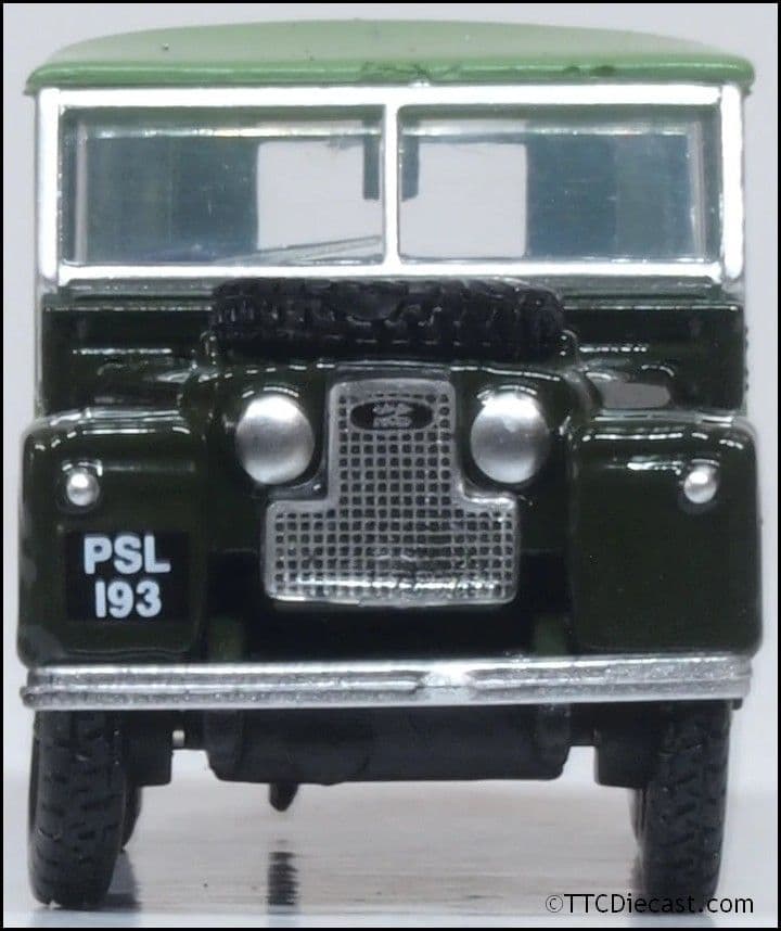 Oxford 76LAN188024 Bronze Green Land Rover Series I 88' Canvas (Rails) 1:76 Scale