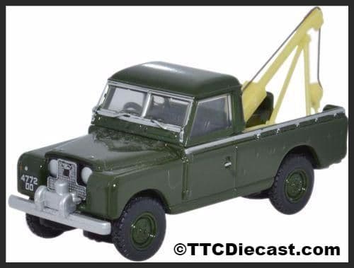 Oxford 76LAN2009 Land Rover S2 Tow Truck - Bronze Green