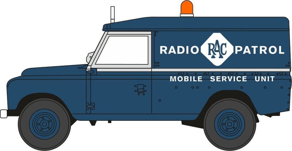 Oxford 76LAN2017 Land Rover Series II LWB Hard Top RAC Radio Patrol
