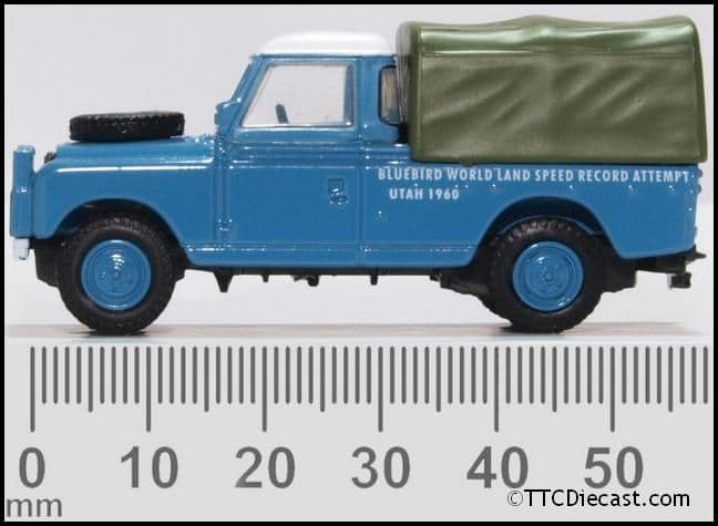 Oxford 76LAN2020 Land Rover Series 2 LWB Canvas Bluebird Land Speed Record