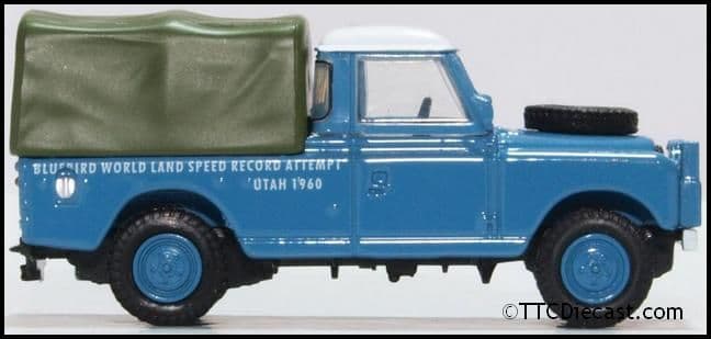 Oxford 76LAN2020 Land Rover Series 2 LWB Canvas Bluebird Land Speed Record