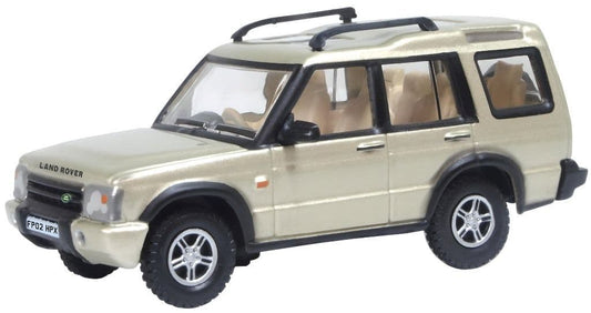 Oxford 76LRD2002 Land Rover Discovery 2 White Gold 1/76 Scale