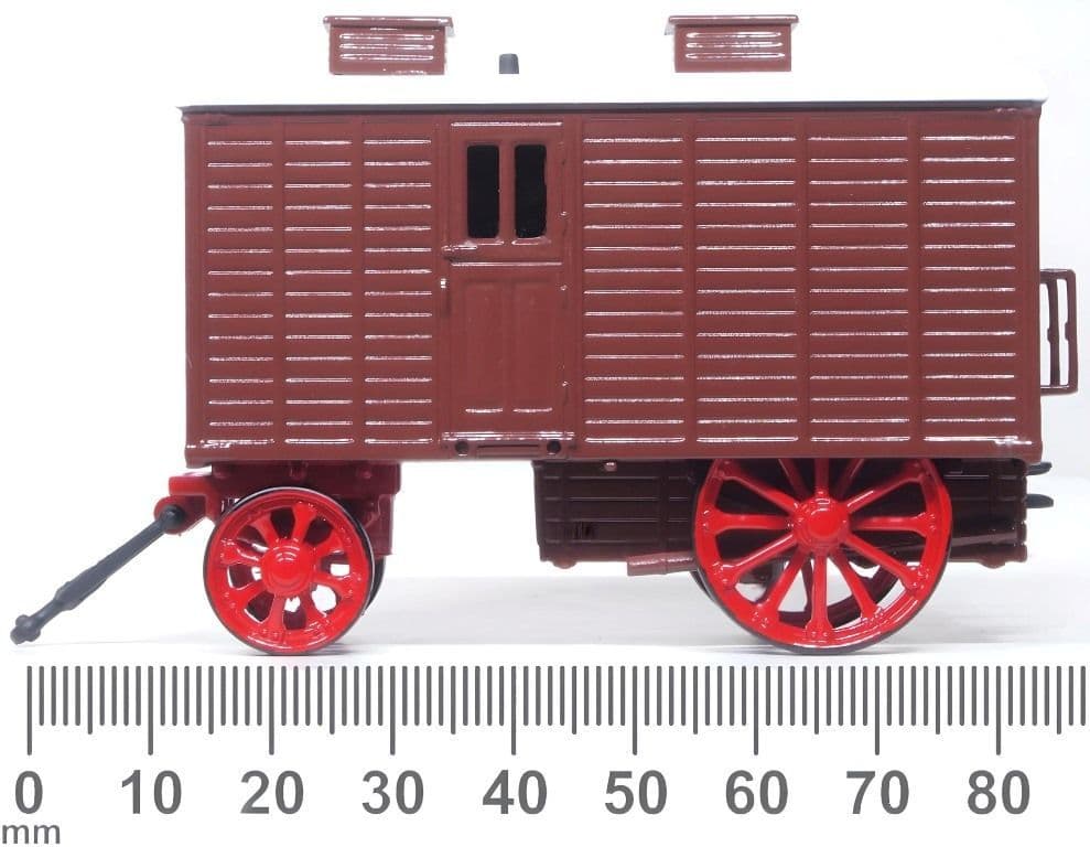 Oxford 76LW005 Living Wagon Brown 1/76 Scale