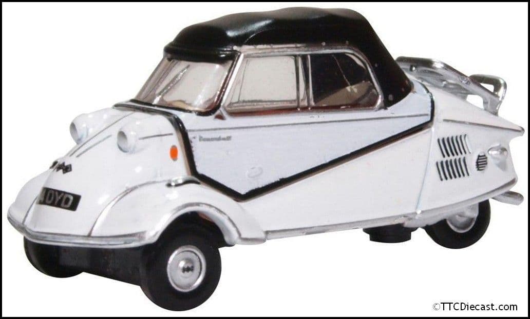 Oxford 76MBC005 Messerschmitt Bubble Car Polar White