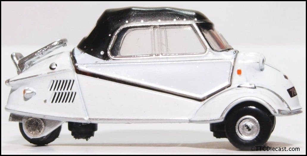 Oxford 76MBC005 Messerschmitt Bubble Car Polar White