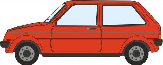 Oxford 76MET001 Austin Mini Metro Vermillion 1/76 Scale