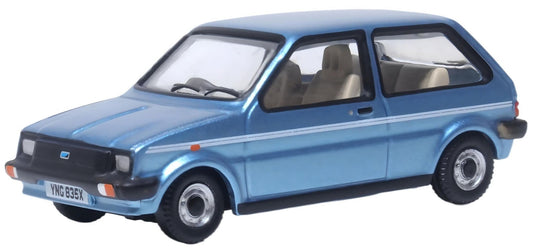 Oxford 76MET002 Austin Mini Metro Denim Blue Metallic 1/76 Scale