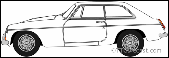 Oxford 76MGBGT003 MGBGT Glacier White