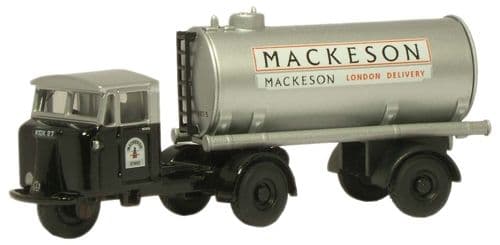Oxford 76MH013 Mechanical Horse Tank Trailer - Mackeson*LAST FEW*