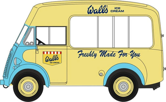 Oxford 76MJ012 Morris J Ice Cream Van Walls Ice Cream 1/76 Scale