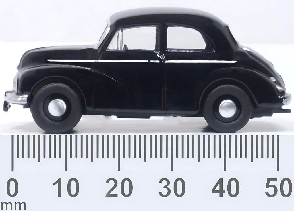 Oxford 76MMS007 Morris Minor MMS Saloon Black 1/76 Scale