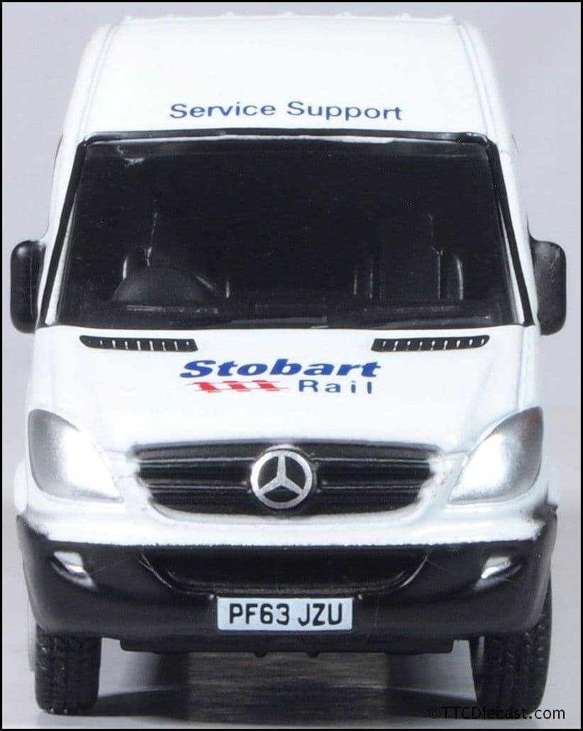Oxford 76MSV002 Mercedes Sprinter Van Stobart Rail, OO Gauge