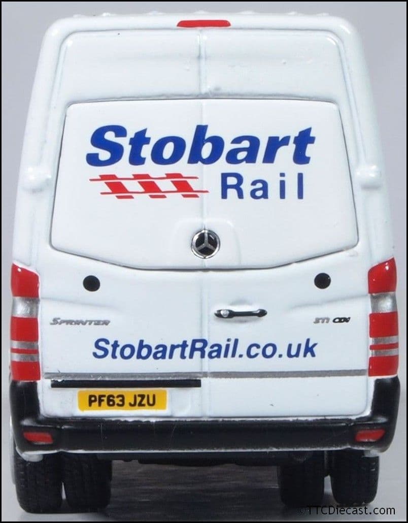 Oxford 76MSV002 Mercedes Sprinter Van Stobart Rail, OO Gauge