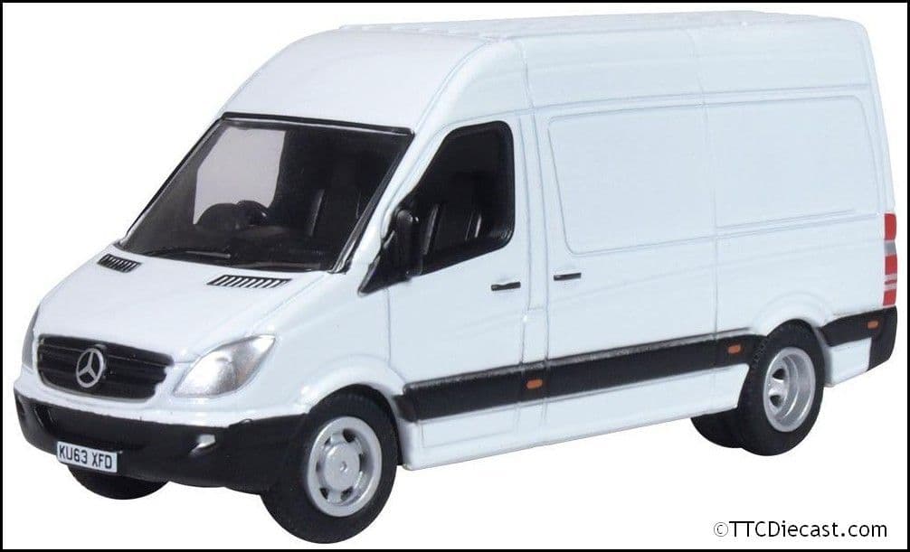 Oxford 76MSV004 Mercedes Sprinter White, 1/76 Scale – TTCDiecast.com