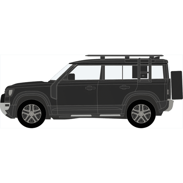 Oxford 76ND110002 New Defender 110 Explorer Santorini Black 1:76 Scale