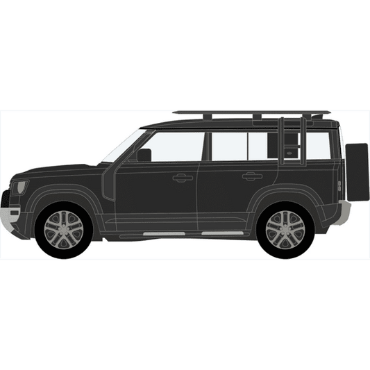 Oxford 76ND110002 New Defender 110 Explorer Santorini Black 1:76 Scale