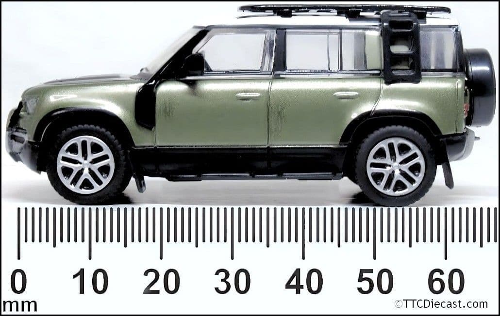 Oxford 76ND110003 New Defender 110 Pangea Green 1/76 Scale