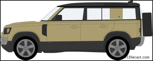 Oxford 76ND110X001 New Defender 110X Sand 1:76 Scale