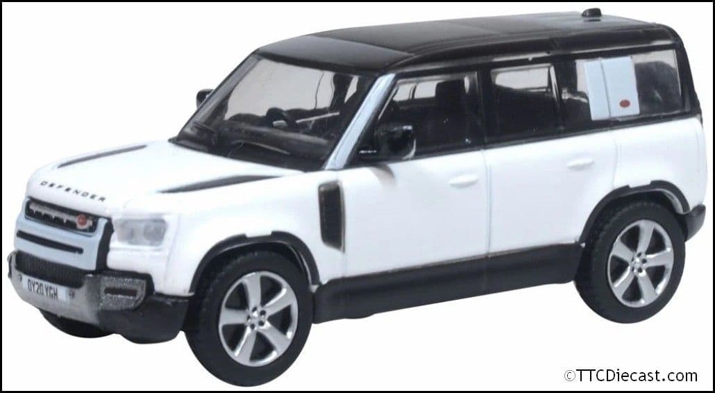 Oxford 76ND110X003 New Defender 110X Fuji White 1/76 Scale