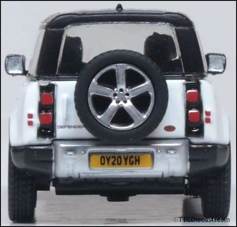 Oxford 76ND110X003 New Defender 110X Fuji White 1/76 Scale