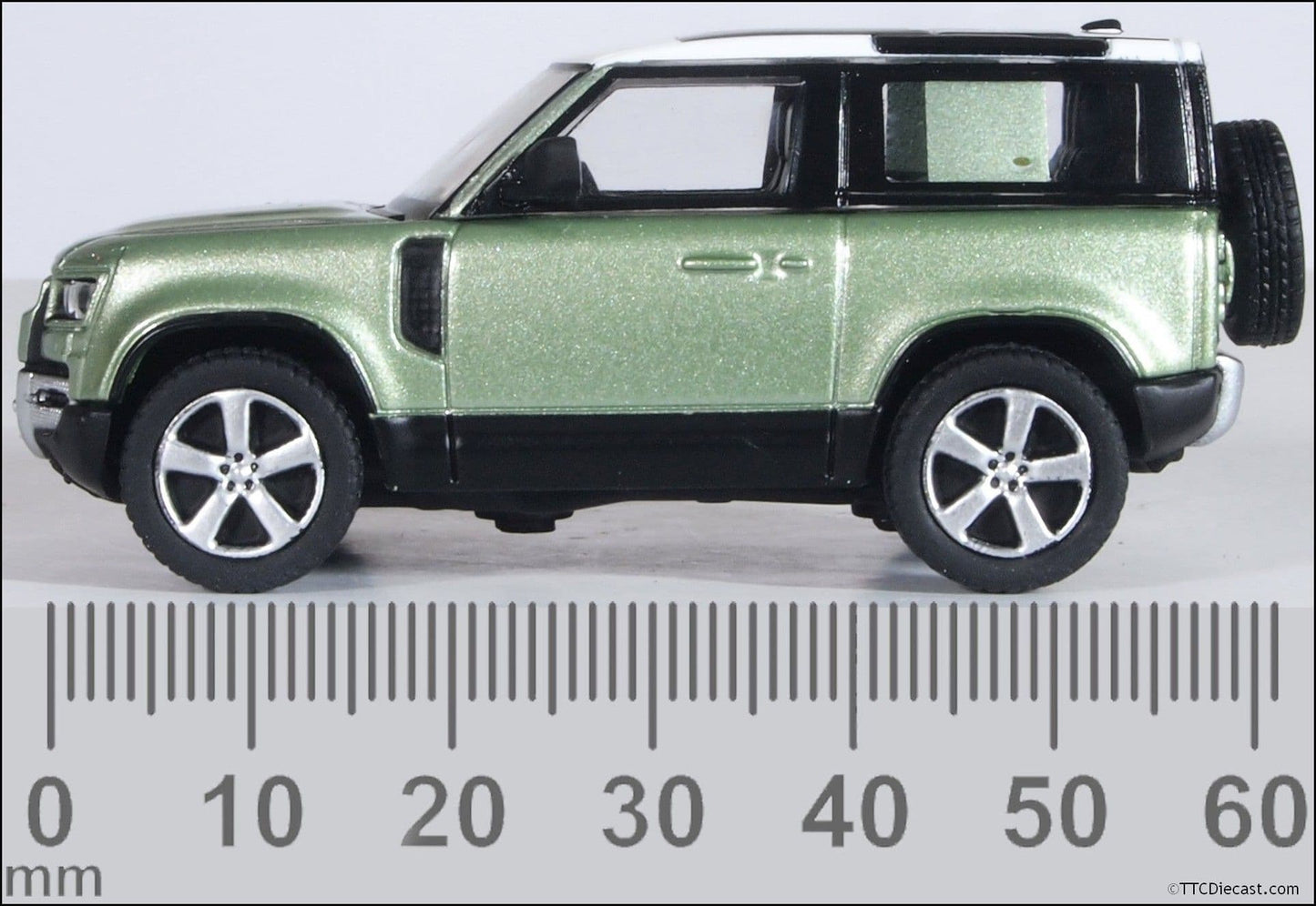 Oxford 76ND90001 New Defender 90 Green, 1/76 Scale