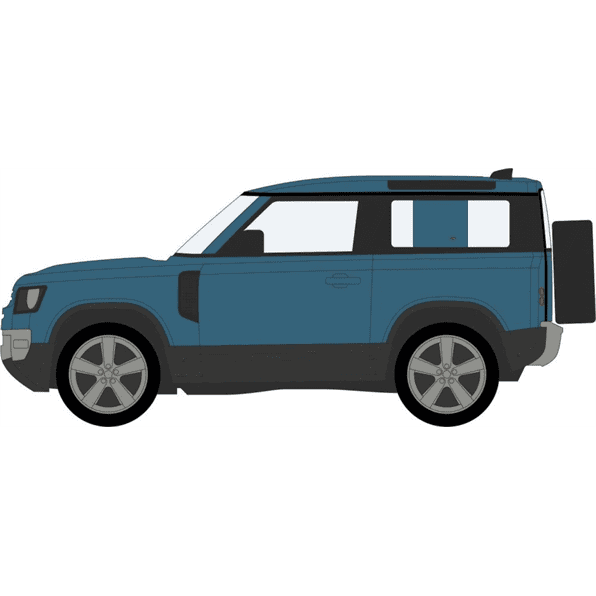 Oxford 76ND90002 New Defender 90 Tasman Blue 1:76 Scale