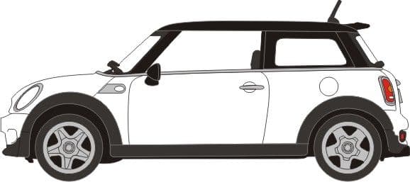 Oxford 76NMN002 BMW Mini - Pepper White
