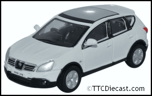 Oxford 76NQ004 Nissan Qashqai White - OO Gauge