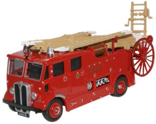 Oxford 76REG006 AEC Regent - Hong Kong Fire Brigade, OO Gauge - LAST ONE
