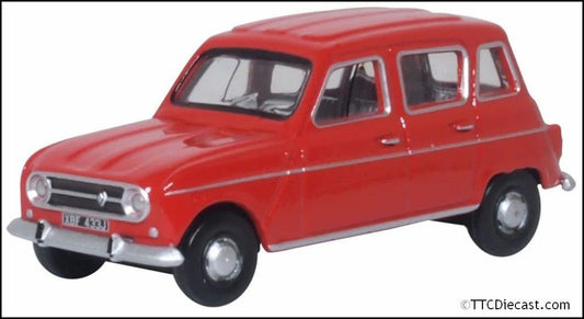 Oxford 76RN002 Renault 4 Red 1:76 Scale
