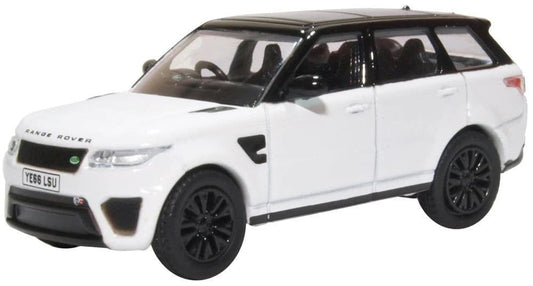 Oxford 76RRS004 Range Rover Sport SVR Fuji White - 1/76 Scale