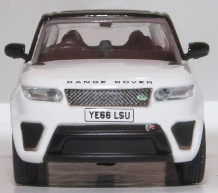 Oxford 76RRS004 Range Rover Sport SVR Fuji White - 1/76 Scale