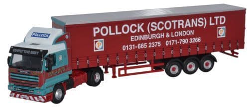 Oxford 76S143001 Scania 143 40ft Curtainside - Pollock*LAST FEW*