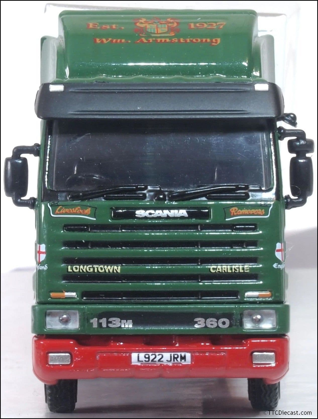 Oxford 76S143005 Scania 143 40ft Fridge Trailer William Armstrong 1:76 Scale