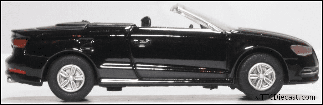 Oxford 76S3002 Audi S3 Cabriolet Mythos Black, OO Gauge